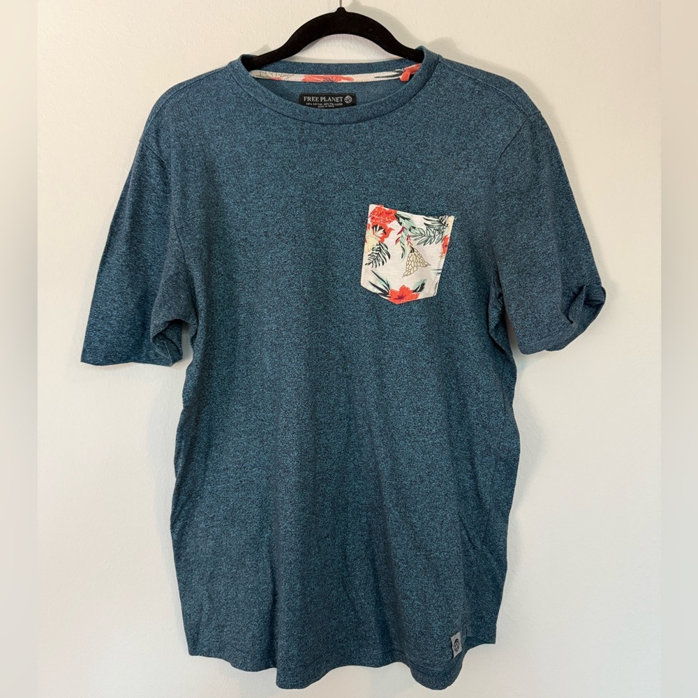 Free Planet Tropical Pocket T-Shirt